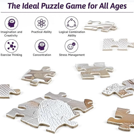 1000Piece Owl Jigsaw Puzzle for Adults - Challenging Jigsaw Puzzles for Relaxation & Brain Exercise, Premium Quality Adult Puzzle Game for Family Nights(Owl-S)