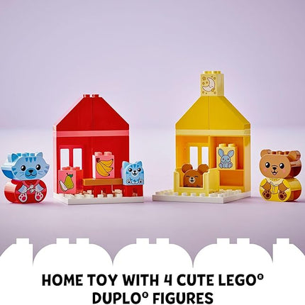 LEGO DUPLO My First Daily Routines: Eating & Bedtime Toy for Social and Emotional Roleplay, Animal Toys, Gift for Preschool Kids Ages 18 Months and Up, Helps Toddlers Explore Feelings, 10414