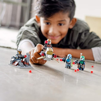 LEGO Star Wars Mandalorian Battle Pack 75267 Mandalorian Shock Troopers and Speeder Bike Building Kit; Great Gift Idea for Any Fan of Star Wars: The Mandalorian TV Series (102 Pieces)