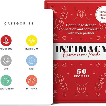 BestSelf Intimacy Deck Expansion Pack, 50 Conversation Starters for Couples, Meaningful Chats. Relationship Building Game