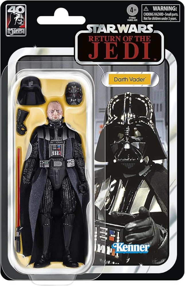 STAR WARS The Black Series Darth Vader, Return of The Jedi 40th Anniversary 6-Inch Collectible Action Figures, Ages 4 and Up