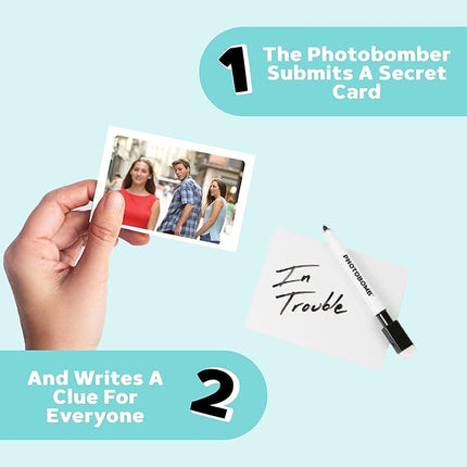 Photobomb The Meme Party Game of Hilarious Image Cards & Storytelling | Ages 13+ | 3–6 Players | 30 Min Playtime | Great for Fans of Storytelling Board Games & Party Nights