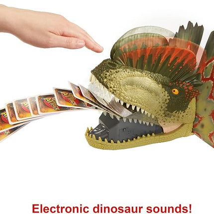 Mattel Games UNO Attack Jurassic World Domination Card Game for Kids & Family Night with Dinosaur Card Launcher, Lights & Sounds (Amazon Exclusive)