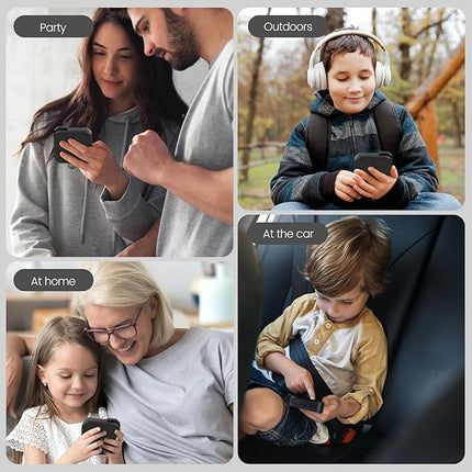 Tic-Toe Game, 4 in 1 Handheld Educational Game Machine, Electronic Tic-Toe Game for Education and Memory Growth, Home, Toy Board Game for Kids and Adults (Black)