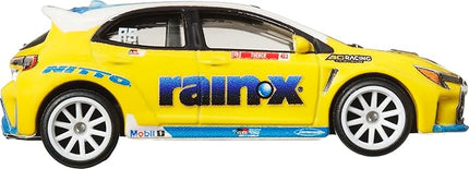 Hot Wheels Premium Car Culture Collectible Toy Car, 1:64 Scale Die-Cast Toyota Corolla GR, Slide Street Vehicle with Real Riders Tires