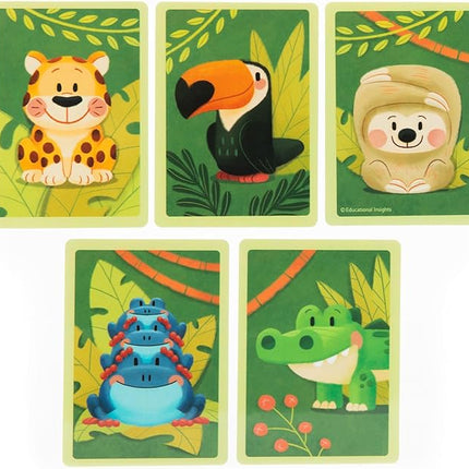 Educational Insights Jungle Rescue - Cute Preschool Board Games for Kids, Toddler Fine Motor Skills, Animal Matching Games for Toddlers 3-5, 2-Players, Boys and Girls Ages 3+