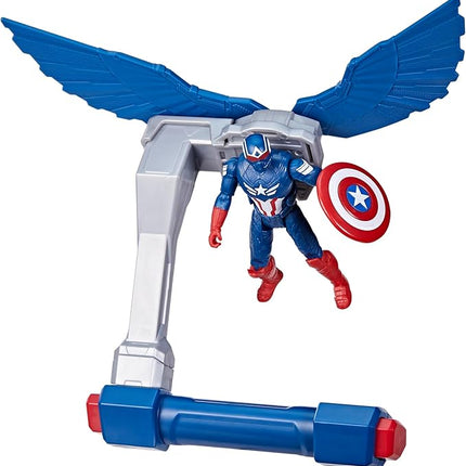 Marvel Epic Hero Series Captain America: Brave New World Flight Control Action Figure with Accessory, Super Hero Toys for Kids Ages 4+