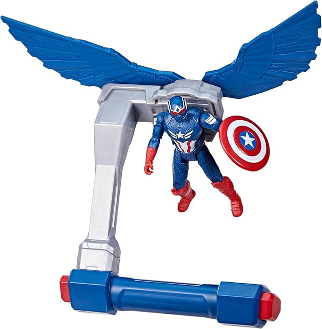 Marvel Epic Hero Series Captain America: Brave New World Flight Control Action Figure with Accessory, Super Hero Toys for Kids Ages 4+