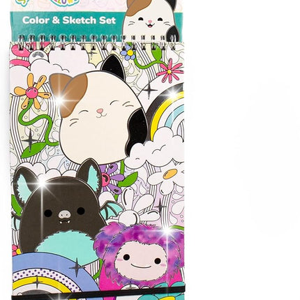 Original Squishmallows Color & Sketch Set, 15-Page Sketchbook, Color & Sketch Book, Sketch Pad, Drawing Pad for Kids, Coloring Books for Kids, Cute Coloring Books, Small Sketchbook, Coloring Book