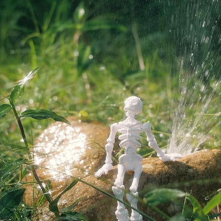 T13 Skeleton Action Figure, Movable Articulated Human Skeleton, 5.12-in Action Figure Wearing Multiple Sets of Weapons, Can Be Painted, Suitable for Collectors As Desktop Decorations (1pcs)