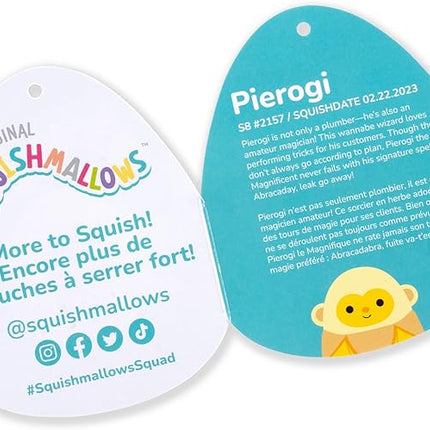 Squishmallows Original 8-Inch Pierogi Banana Monkey - Official Jazwares Plush