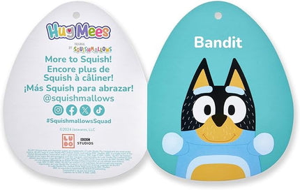 Squishmallows Original Bluey 10-Inch Bandit HugMees - Medium-Sized Ultrasoft Official Jazwares Plush