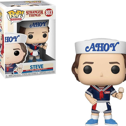 Funko Pop Television: Stranger Things - Steve Harrington with Hat & Ice Cream - Collectable Vinyl Figure - Gift Idea - Official Merchandise - Toys for Kids & Adults - Fantasy Fans