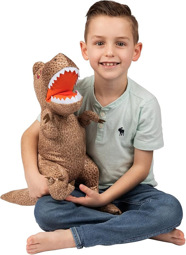 Jurassic World Dominion Rexy T-Rex Bedding Super Soft Plush Cuddle Pillow Buddy, One Size, By Franco Kids