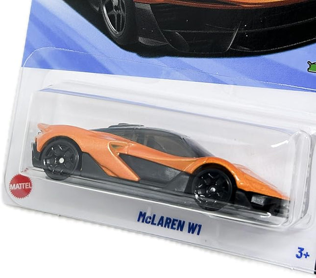 Hot Wheels McLaren W1 [Orange], HW Race Day 6/10, 142/250, 1:64 Scale Diecast Car