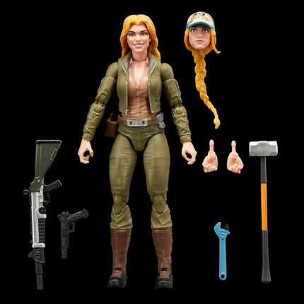 G.I. Joe Classified Series Retro Cardback Courtney “Cover Girl” Krieger, Collectible 6 Inch Action Figure with 9 Accessories