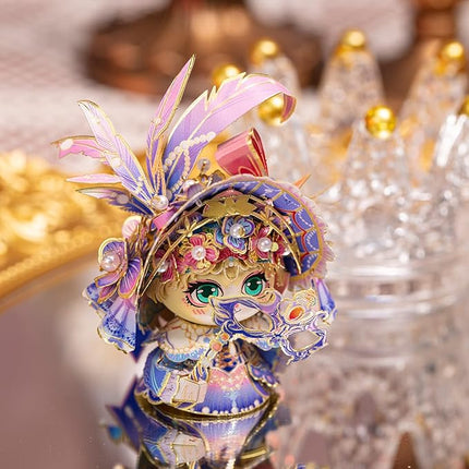 MU 3D Metal Puzzle for Adult Romeo and Juliet Masque Cat Figures Model Assembling, Metal Model Kits Miniature Building, Brain Teaser Love Gift Home Decor