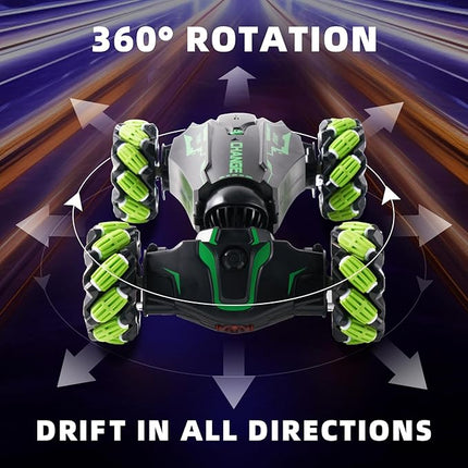 Gesture Sensing RC Stunt Car with Light & Music & Spray - Remote Control Cars for Boys 8-12 Toys, Best Birthday Gift for Kids 6 7 8 9 10 11 12+ Years Old, Cool Hand Controlled Drift Fast RC Car