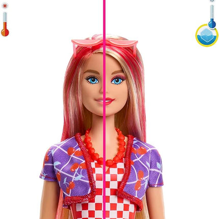 Barbie Color Reveal Doll & Accessories, Scented Sweet Fruit Series, 7 Surprises, 1 Barbie Doll (Styles May Vary)