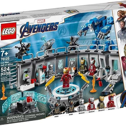LEGO Marvel Avengers Iron Man Hall of Armor 76125 Building Kit, Tony Stark Iron Man Suit Action Figures (524 Pieces)