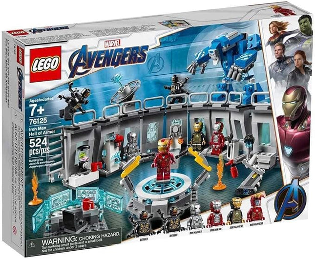 LEGO Marvel Avengers Iron Man Hall of Armor 76125 Building Kit, Tony Stark Iron Man Suit Action Figures (524 Pieces)