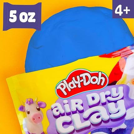 Play-Doh Air Dry Clay, 5 oz. Blue Clay Bag, Art Supplies, Craft Supplies, Clay Tools & Kit, ModelingClay for Kids, Air Dry Clay Kit, Arts & Crafts for Adult and Kids