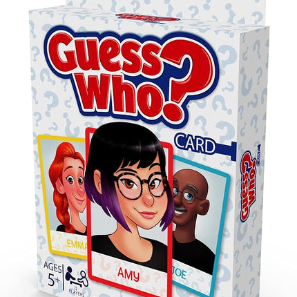 Hasbro Gaming Guess Who? Card Game for Kids, 2 Player Guessing Game, Fun Summer Activities, Vacation Travel Essentials, Ages 5+