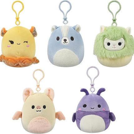 Squishmallows Original 3.5-Inch Clip-On Plush 5-Pack - Ultrasoft Official Jazwares Plush