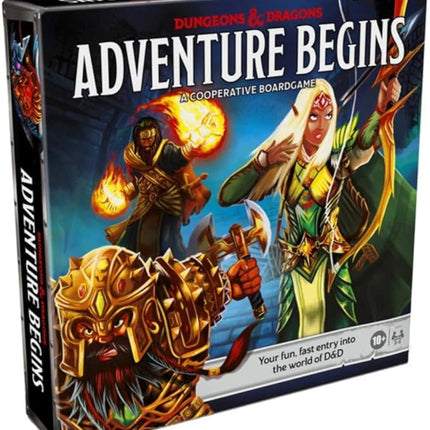 Hasbro Gaming Dungeons & Dragons Adventure Begins, Cooperative Fantasy Board Game, Fast Entry to The World of D&D, Family Game for 2-4 Players, 10 and Up