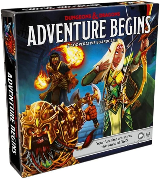 Hasbro Gaming Dungeons & Dragons Adventure Begins, Cooperative Fantasy Board Game, Fast Entry to The World of D&D, Family Game for 2-4 Players, 10 and Up