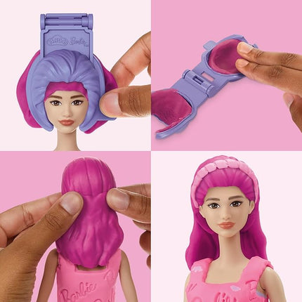 Play-Doh Barbie Hearts and Hair Set, Make Doll Clothes with Modeling Compound & 10 Fashion Accessories, Arts & Crafts for Girls & Boys 5+