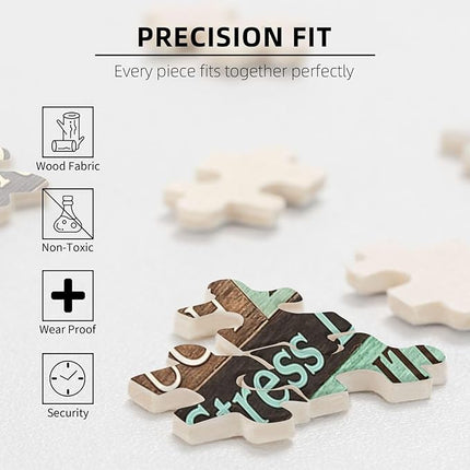 Christian Jigsaw Puzzles 1000 Pieces for Adults, Elegant Cross with Pray Big Worry Small Trust God Quote, Religious Wooden Puzzle, Faith-Based Home Decor & Uplifting Gift