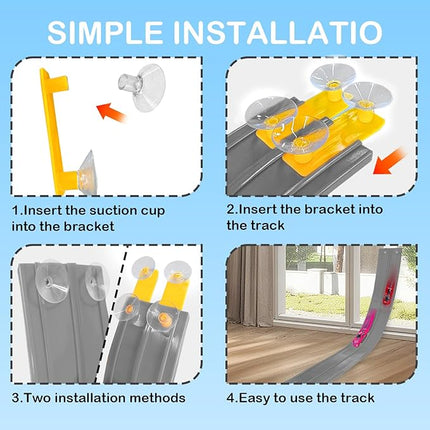 Flex Track 15 Ft Starter Set, Compatible with Hot Wheels, 1:64 Scale Diecast Cars, Ages 3 & Up for Boys and Girls Long Rolls Up Portable Racetrack (Gray)