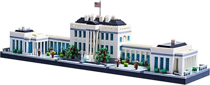 Architecture White House Modle Kit Micro Building Blocks Sets for Adults World Famous Landmark Collection Set U.S. Capital 3520 PCS for Teens 14+