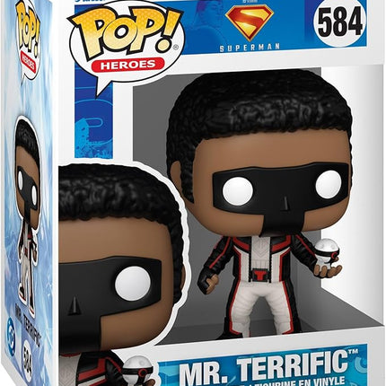 Funko Pop! Heroes: Superman 2025 - Mr. Terrific - Collectable Vinyl Figure - Gift Idea - Official Merchandise - Toys for Kids & Adults - Movies Fans - Model Figure for Collectors and Display