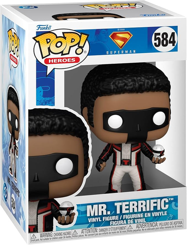 Funko Pop! Heroes: Superman 2025 - Mr. Terrific - Collectable Vinyl Figure - Gift Idea - Official Merchandise - Toys for Kids & Adults - Movies Fans - Model Figure for Collectors and Display