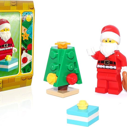 LEGO Holiday Minifigure - Santa Claus (with with Small Christmas Xmas Tree and Present) 25pcs