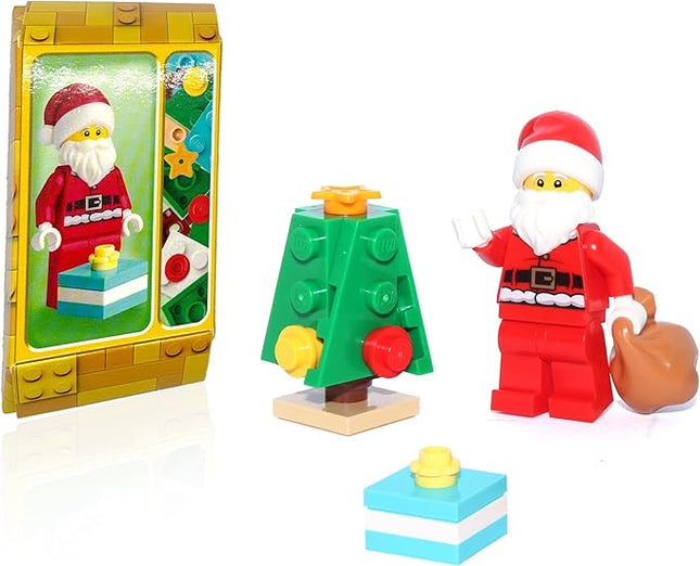 LEGO Holiday Minifigure - Santa Claus (with with Small Christmas Xmas Tree and Present) 25pcs