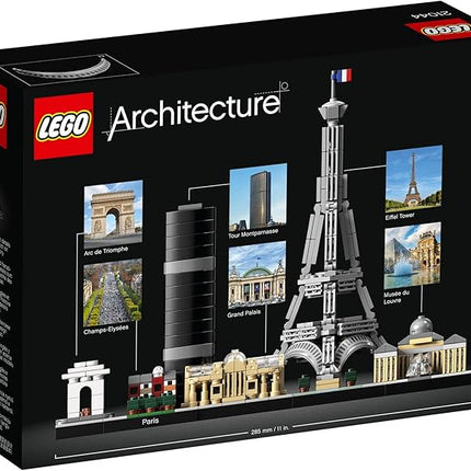 LEGO Architecture Paris Model Building Set - Detailed Display Building Blocks for Kids, Boys and Girls, Ages 12+ - Gift for Travelers - 21044