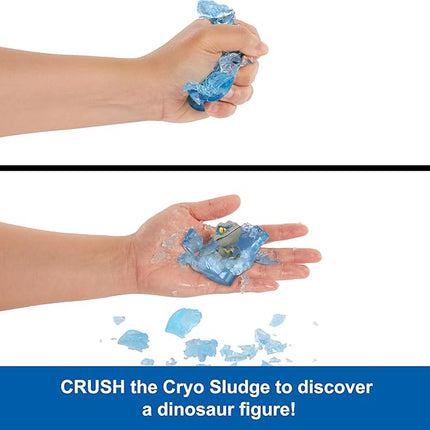 Mattel Jurassic World Crushivores Mini Dinosaur Figure & Accessories, Unboxing Dino Toy with Surprise Reveals, Sensory Compounds & Feeding Play