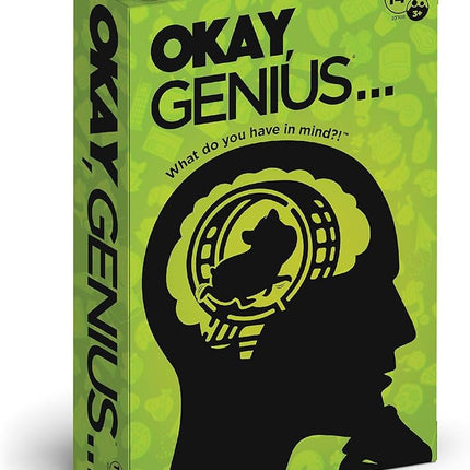 PlayMonster Okay, Genius… Fun Family Game Night Card Game for Teens, Friends & Home - Share Your Opinions on Ridiculous Topics - What Do You Have in Mind?! - for Ages 14 & Up