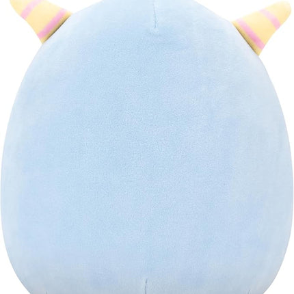 Squishmallows Original 8in Evangeline The Blue Monster – Official Jazwares Easter Plush (Little)