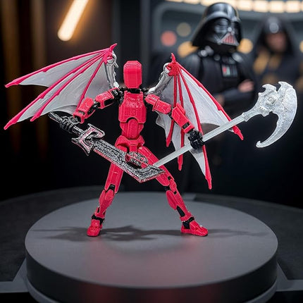 T13 Action Figure Set (Assembly Completed) - Titan 13 Robot Movable, 3D Printed Articulated, Full Body Mechanical Doll - Christmas Birthday Gift for Kids Adult