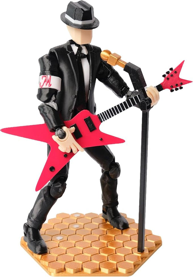 (Assembly Completed T13 Action Figure, 8.1 inches, Strong Magnetic Accessories, 3D Printed Robot Multi-Jointed Movable, Desktop Decorations for Game Lovers，POP Dancer (Black)