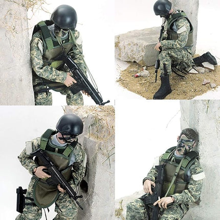 12 Inch Action Figures Military Set, 1/6 Scale Action Figures Set with Weapons and Accessories