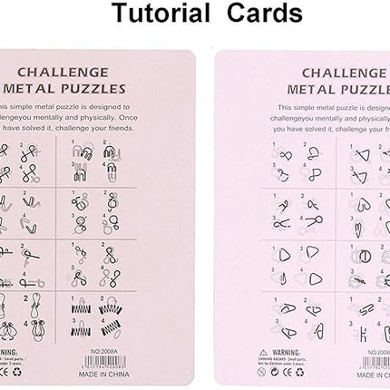 Brain Teaser Puzzle 20Pcs Unlock Interlock Game IQ Test Wooden Toy 3D Unlock Interlock Puzzle Magic Ball Brain Teaser Toy Puzzles for Adults