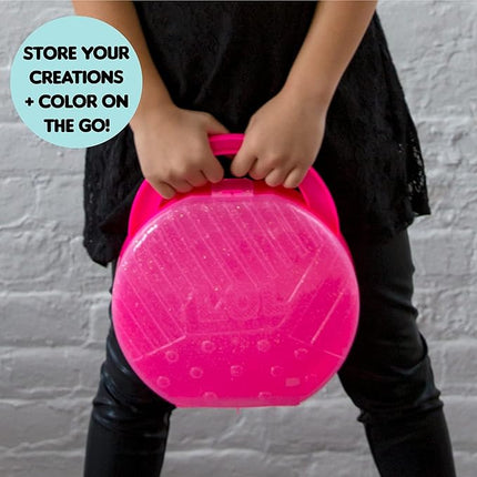 L.O.L. Surprise! Stylin' Studio by Horizon Group USA,Decorate LOL Surprise Paper Dolls With 250+ Accessories - DIY Activity Book, Scratch Art,Sticker Sheet,Coloring Pages,Markers,Crayons & More, Pink