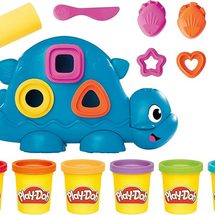 Play-Doh Shapes & Colors Dino Starter Set, Tactile Sensory Play Dinosaur Toys for Kids, 11 Accessories, Back to School Gifts, Ages 2+