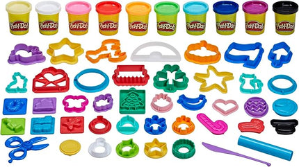 Play-Doh Holiday Set of Tools, 43 Accessories & 10 Modeling Compound Colors, Non Candy Halloween Handout Toys & Party Favors, Kids Arts & Crafts, Preschool Toys, Ages 3+ (Amazon Exclusive)