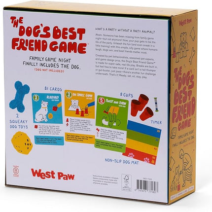 WEST PAW Dog's Best Friend Game™ - Fun Family Game for Kids & Adults - Board, Challenge, & Dog Training Tip Cards Encourage Connection & Positive Reinforcement - Fun Games That Include Your Dog